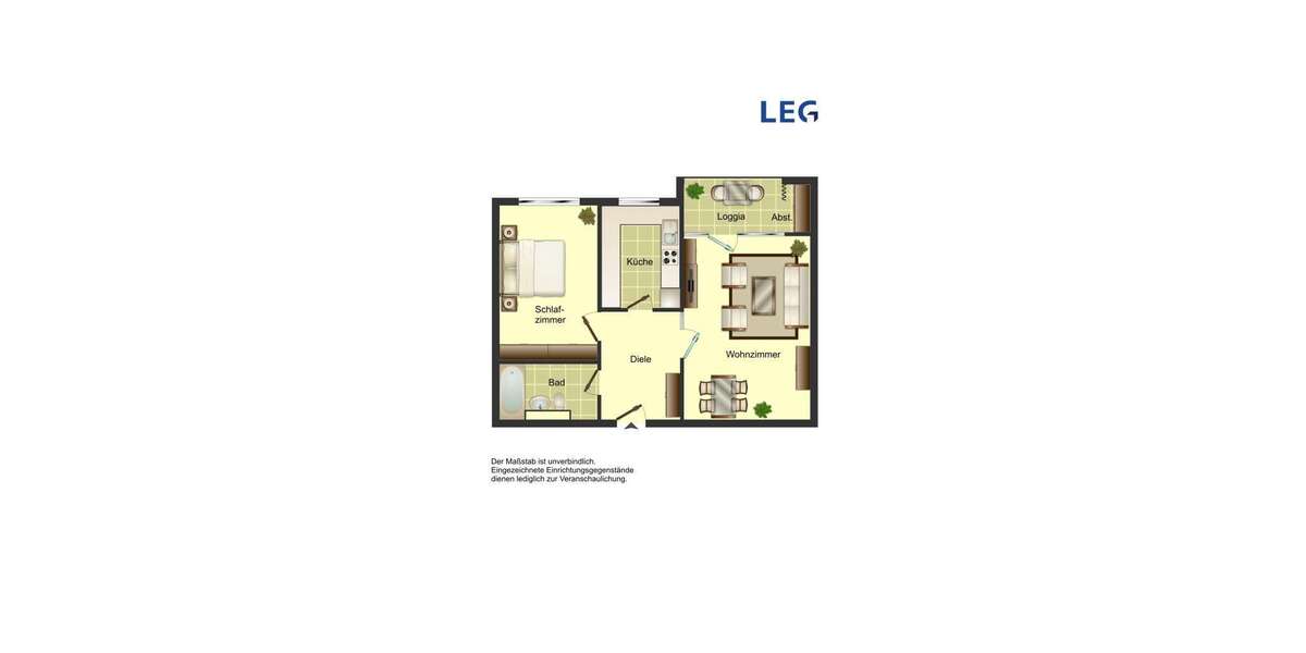 Etagenwohnung Köln Kalk - 2 Zimmer, 61 m&sup2;, 688&euro; | Angebot:27669106