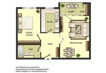 Wohnung Köln Kalk - 2 Zimmer, 61 m&sup2;, 688&euro; | Angebot:27669106