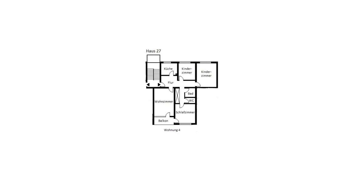 Etagenwohnung Gießen - 4 Zimmer, 90 m&sup2;, 1.090&euro; | Angebot:27656718