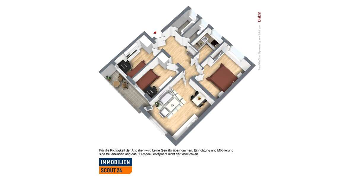 Etagenwohnung Plettenberg Gringel - 4 Zimmer, 84 m&sup2;, 529&euro; | Angebot:27656030