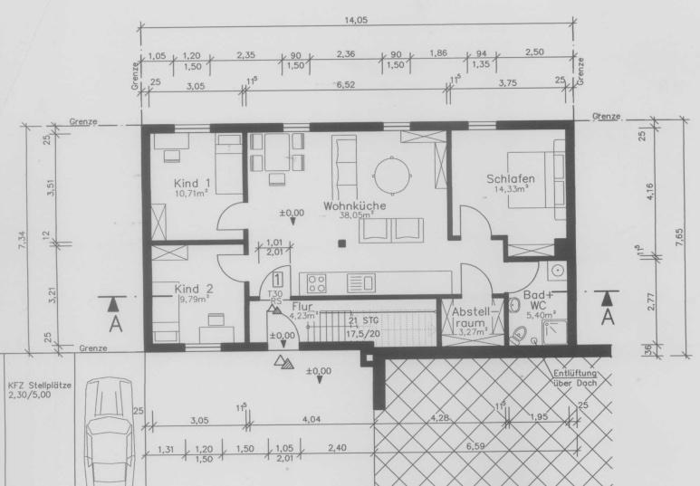 Erdgeschoßwohnung Dillingen (Saar) - 4 Zimmer, 83 m&sup2;, 650&euro; | Angebot:27640209