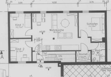 Wohnung Dillingen (Saar) - 4 Zimmer, 83 m&sup2;, 650&euro; | Angebot:27640209
