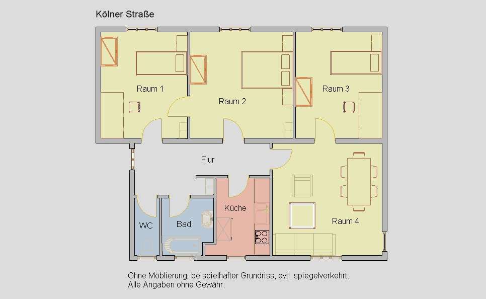 Etagenwohnung Bergneustadt - 4 Zimmer, 81 m&sup2;, 628&euro; | Angebot:27653791