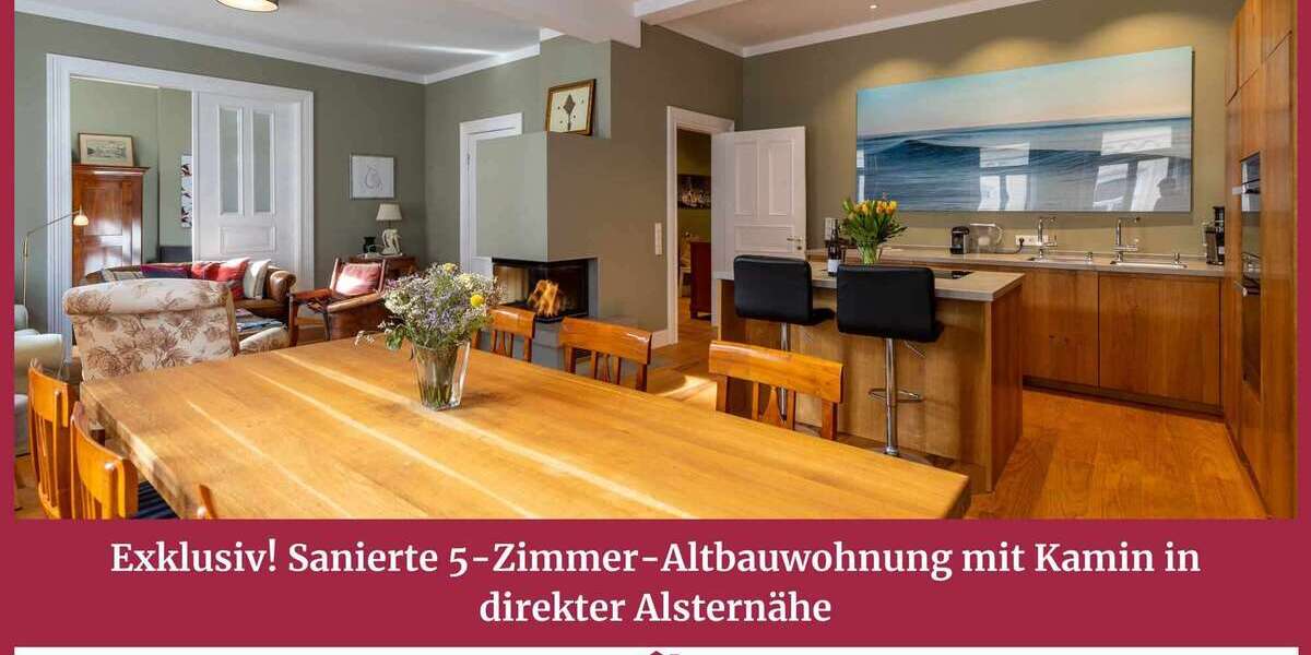 Etagenwohnung Hamburg Altstadt - 5 Zimmer, 151 m&sup2;, 4.250&euro; | Angebot:27269733