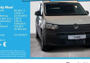 VW Caddy Maxi 6.001 km 28.350 &euro; Ulm 89079