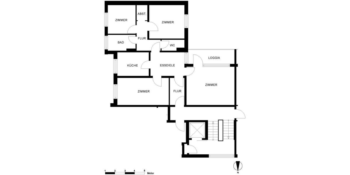Etagenwohnung Oldenburg Eversten - 4 Zimmer, 91 m&sup2;, 739&euro; | Angebot:27651084