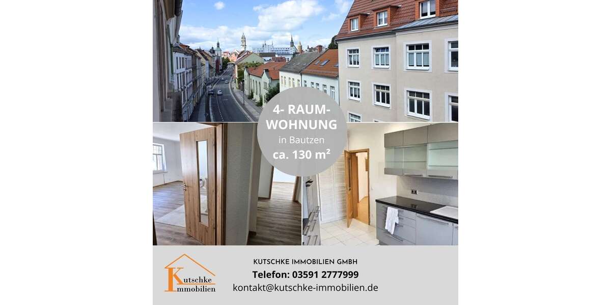 Etagenwohnung Bautzen - 4 Zimmer, 130 m&sup2;, 1.050&euro; | Angebot:27266675