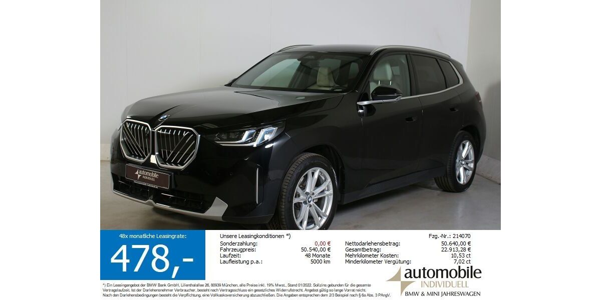 BMW X3 14.600 km 49.240 &euro; Paderborn 33100