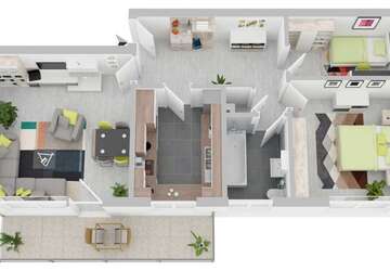 Wohnung Bad Soden Neuenhain - 3 Zimmer, 64 m&sup2;, 815&euro; | Angebot:27657426